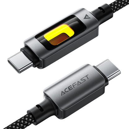 USB-C Data and Charging Cable - USB-C Acefast C21-03, 60W, 1.2m, Black