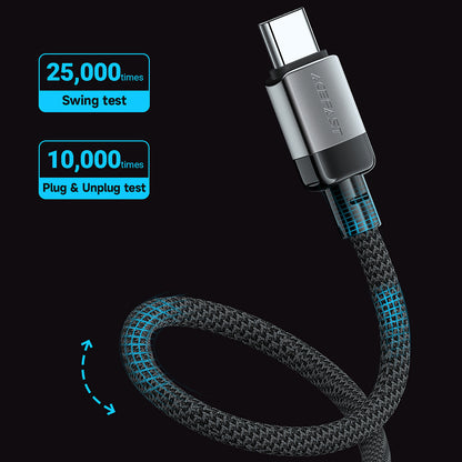 USB-C Data and Charging Cable - USB-C Acefast C9-03, 60W, 1.2m, Black
