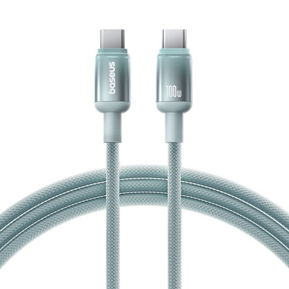 Baseus Discolor USB-C to USB-C Data and Charging Cable, 100W, 2m, Blue Green E0420703