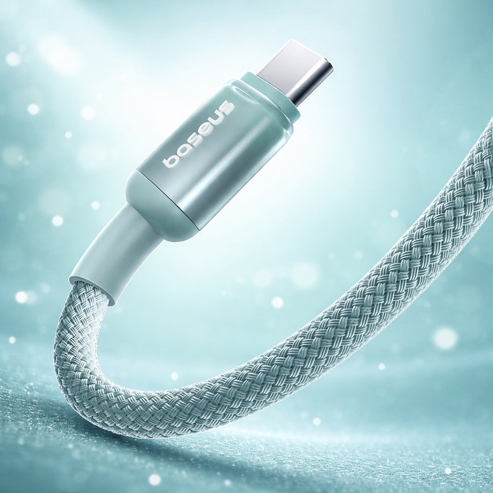 Baseus Discolor USB-C to USB-C Data and Charging Cable, 100W, 2m, Blue Green E0420703
