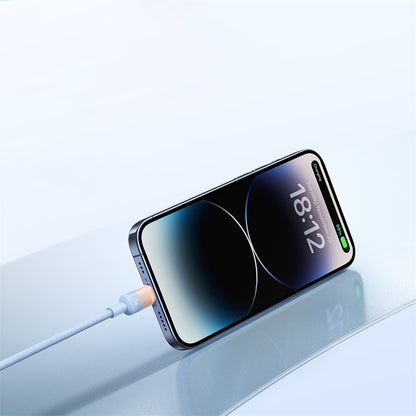 Baseus Discolor USB-C to USB-C Data and Charging Cable, 100W, 2m, Blue Green E0420703