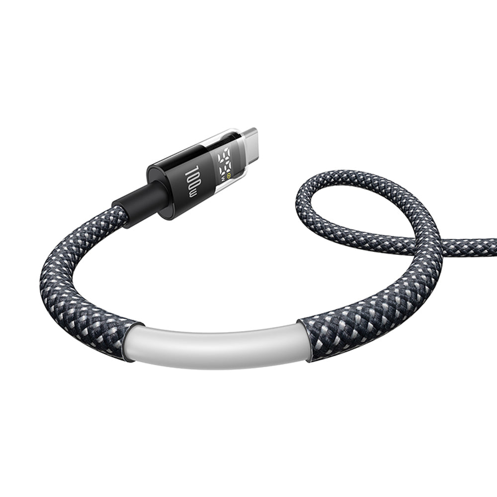 USB-C Data and Charging Cable - USB-C Baseus Display 2, 100W, 2m, Black P10377706123-00