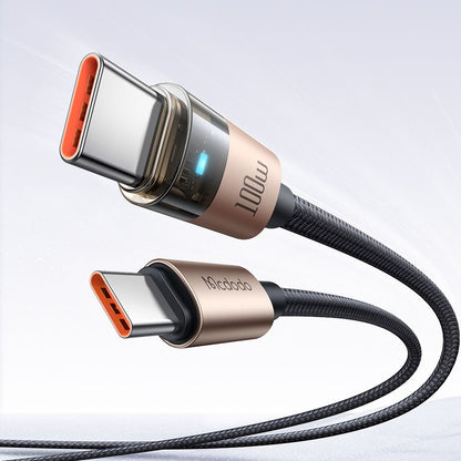 USB-C Data and Charging Cable - USB-C McDodo CA-5581, 100W, 1.2m, Gold