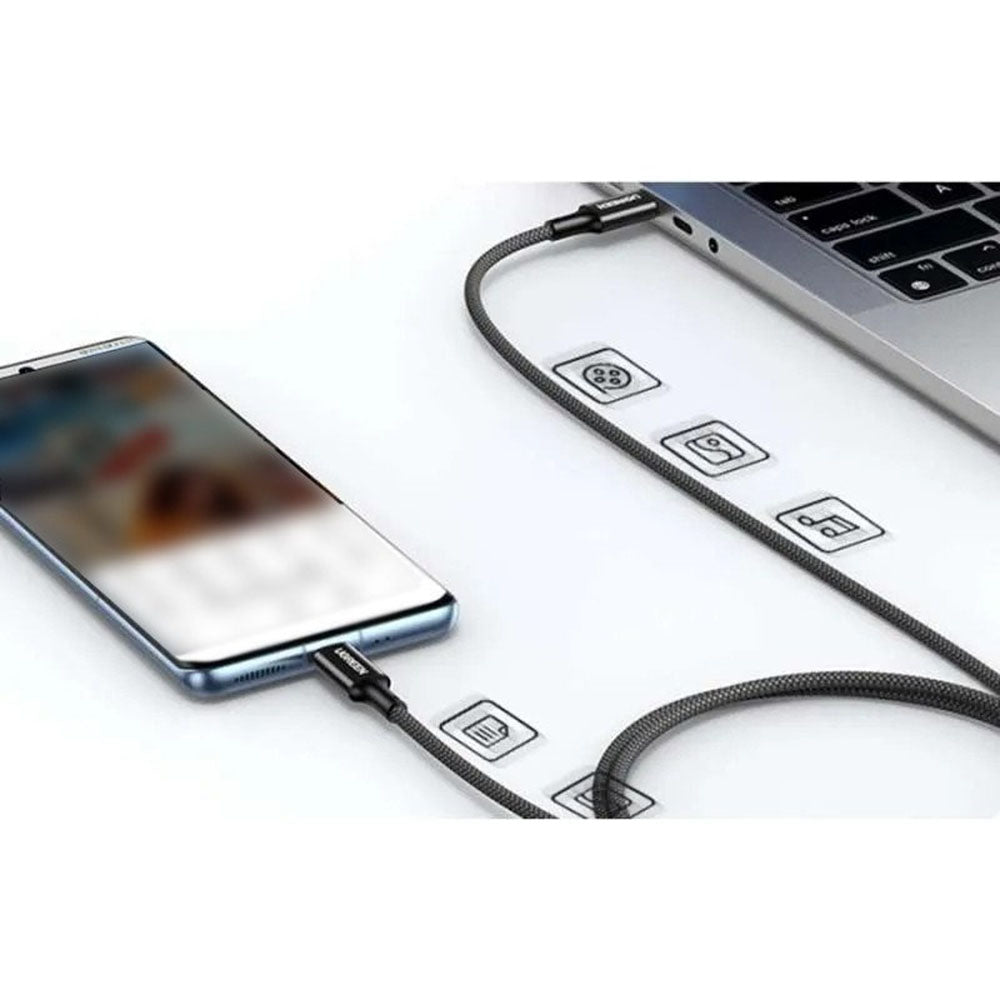 USB-C Data and Charging Cable - USB-C UGREEN L502, 100W, 1m, Black