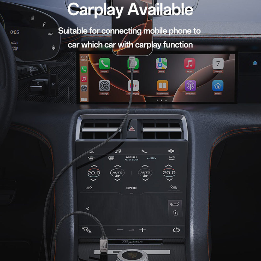 USB-C Data and Charging Cable - USB-C Yesido CA196, 60W, 1.2m, Black