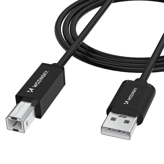 WZK WKDDY3S Printer Cable, USB-A - USB-B, 2m, Black