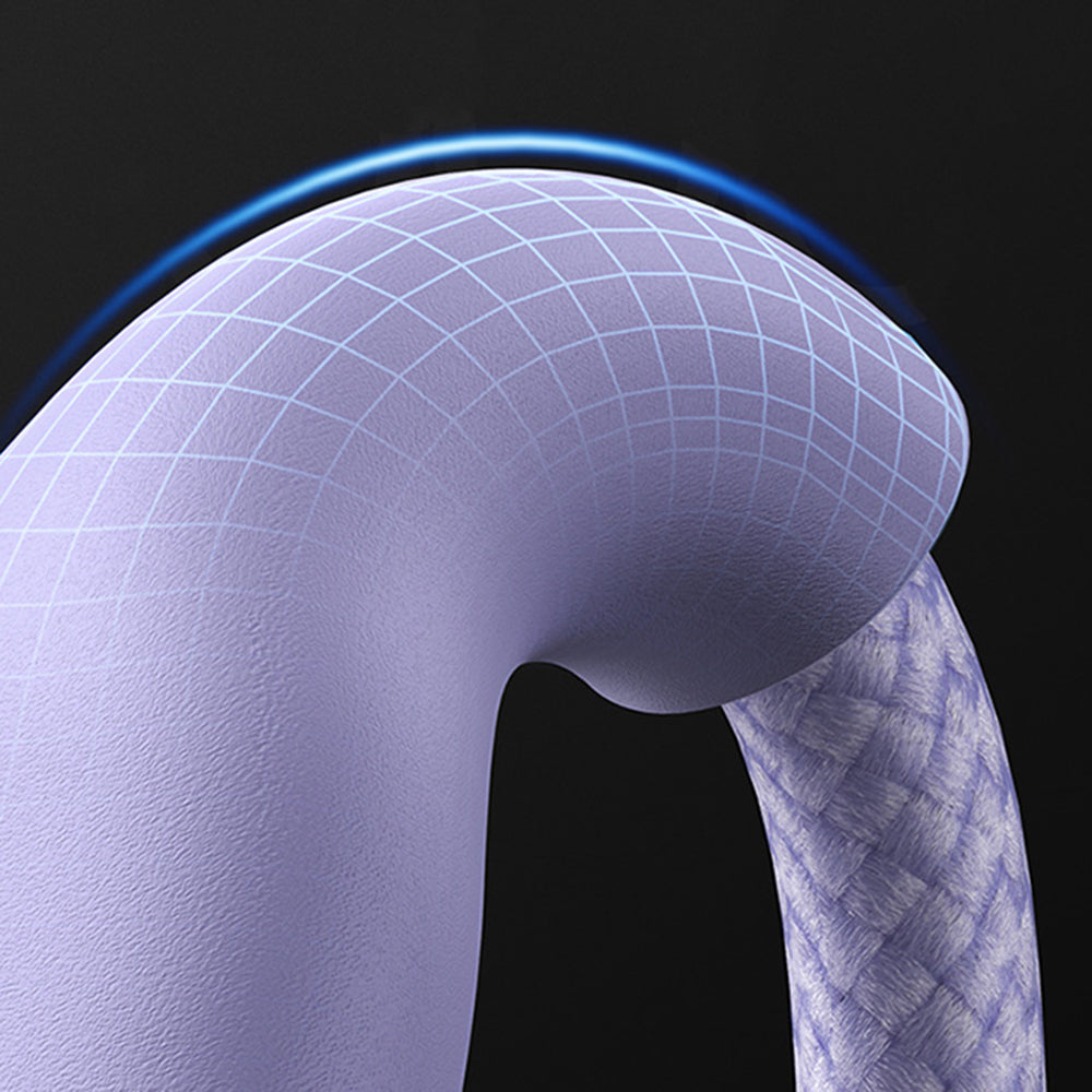 USB-A Charging Cable - Lightning / microUSB / USB-C Baseus Flash Series II 3in1, 66W, 1.2m, Purple CASS040005