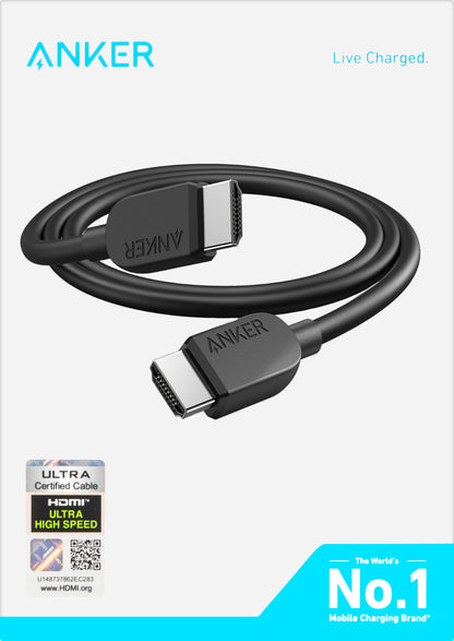 Anker Video Cable, HDMI - HDMI, 8K, 1.8m, Black A8742011