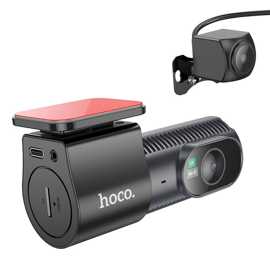 HOCO DV8 Front Rear Car Camera, 2K, 1.47inch Display