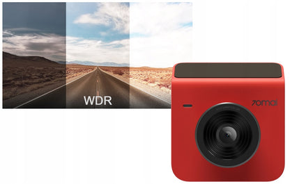 Rear Front Car Camera 70mai Dash Cam A400, 2K, Wi-Fi, 2inch Display, Red