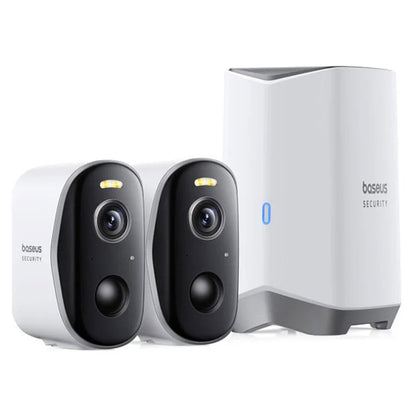 Baseus N1 Plus Surveillance Camera, Wi-Fi, 2K, IP67, Outdoor, Set of 2 pieces S0TY002131
