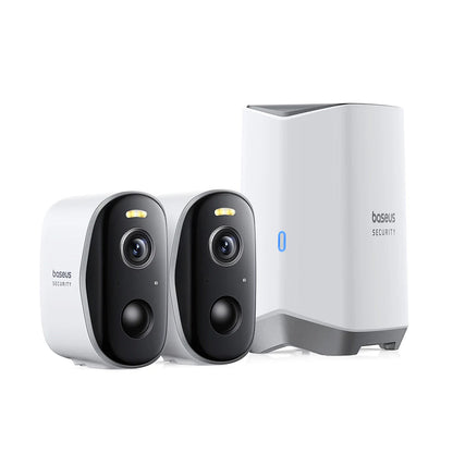 Baseus N1 Surveillance Camera, Wi-Fi, 2K, IP67, Outdoor, Set of 2 pieces S0TW002131