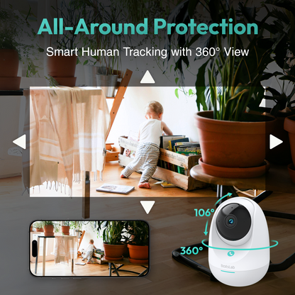 Botslab 2E Pro C213 Surveillance Camera, Wi-Fi, 2K, Indoor