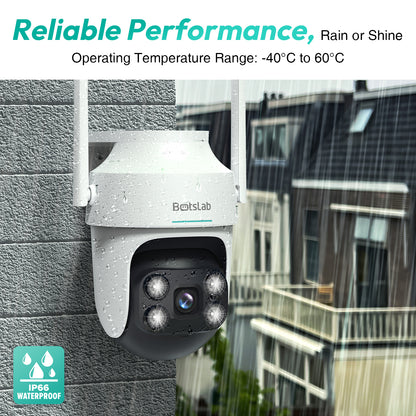 Botslab Pro W312 Surveillance Camera, Wi-Fi, 2.5K, IP66, Outdoor