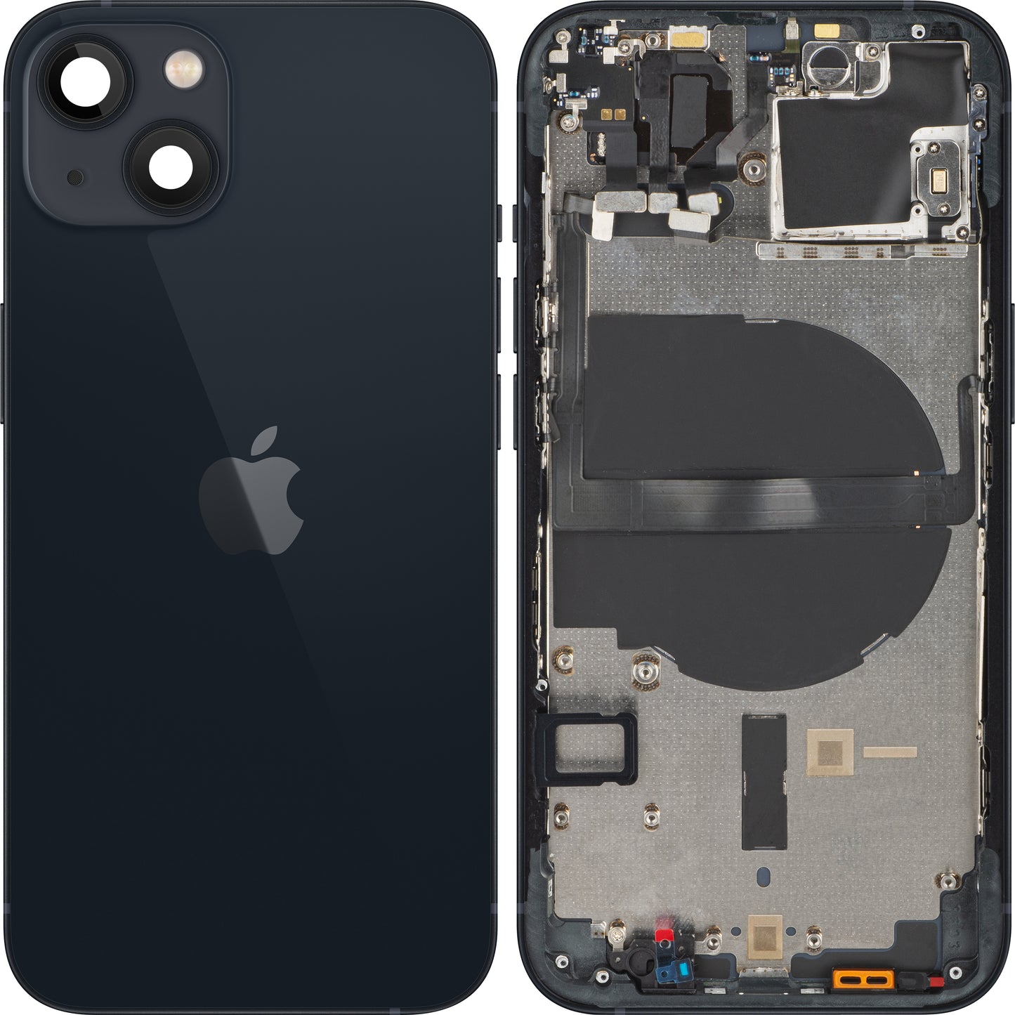 Apple iPhone 13 Battery Cover, With Middle Housing, Black (Midnight), Swap (Grade B)