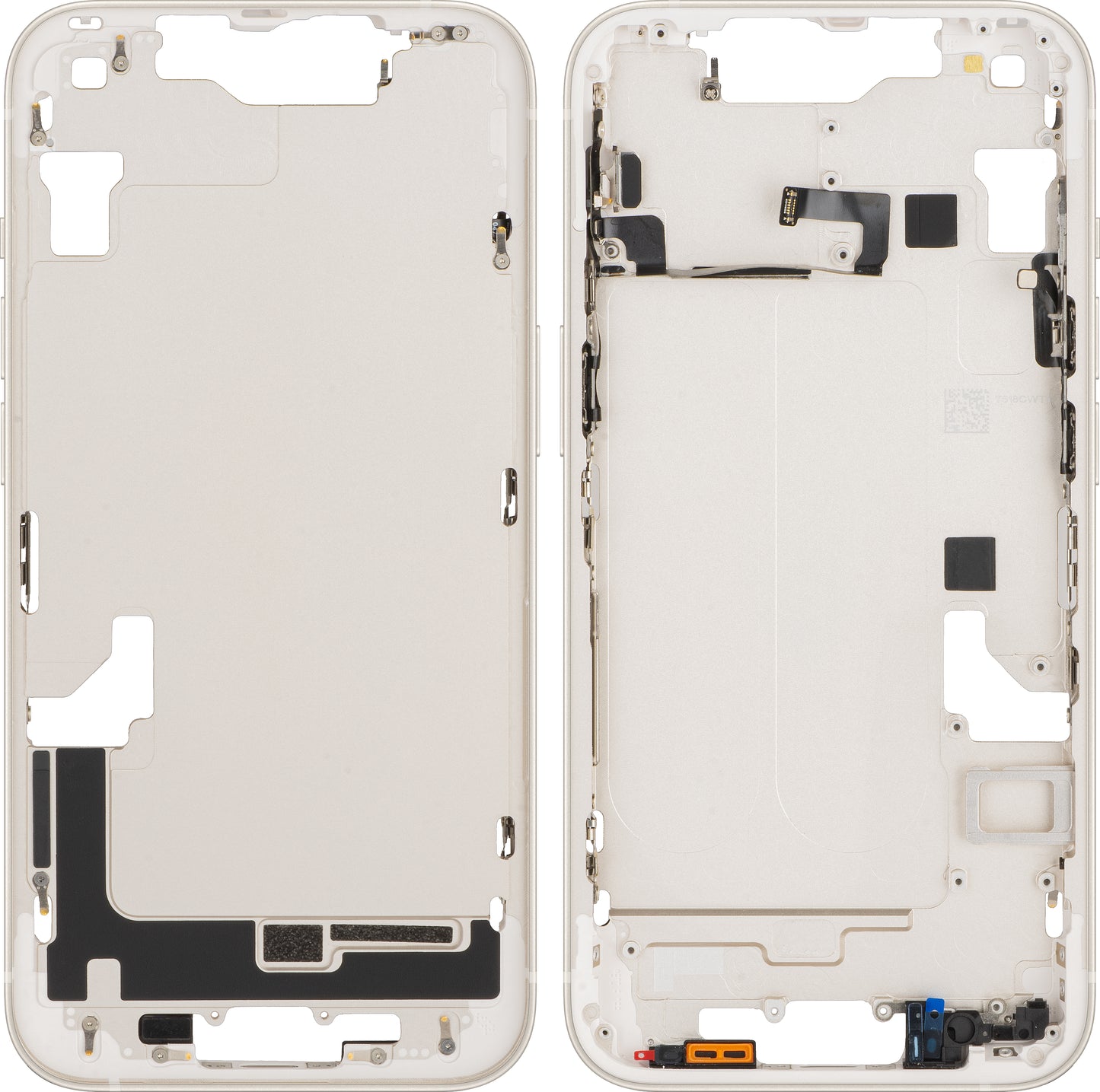 Apple iPhone 14 Middle Case, White (Starlight), Swap