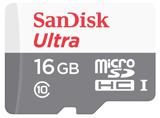 SanDisk Ultra Android microSDHC Memory Card microSDHC, 16Gb, Class 10 / UHS-1 U1 SDSQUNS-016G-GN3MN SDSQUNS-016G-GN3MN