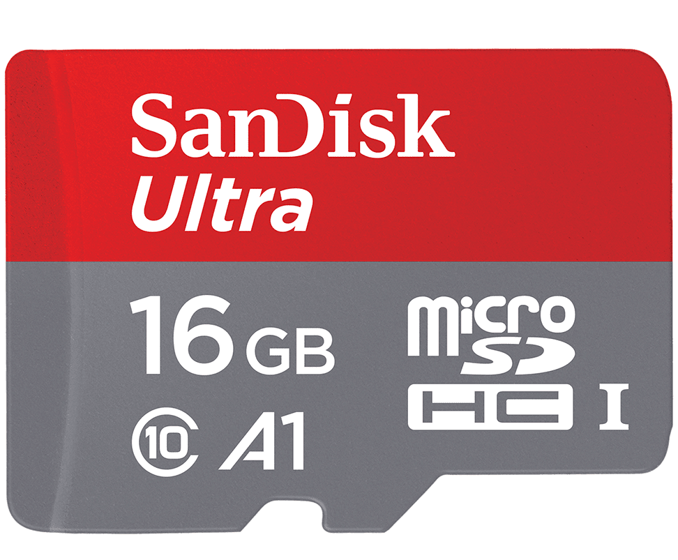 SanDisk Ultra Android A1 microSDHC Memory Card, 16GB, Class 10 / UHS-1 U1 SDSQUAR-016G-GN6MN