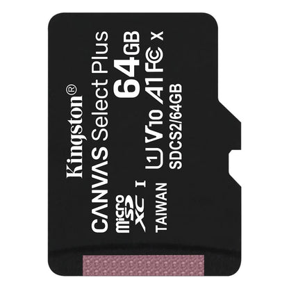 Memory Card microSDXC Kingston Canvas Select Plus, 64Gb, Class 10 / UHS-1 U1 SDCS2/64GBSP