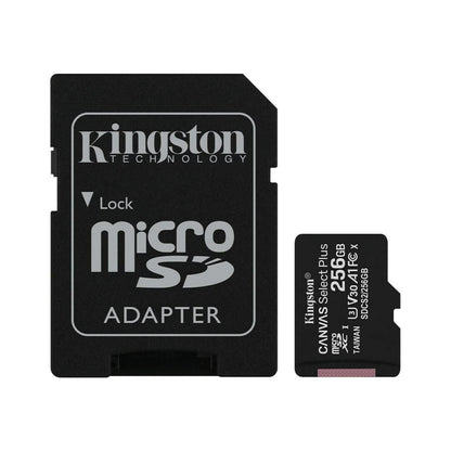 Memory Card microSDXC Kingston Canvas Select Plus Android A1, 256Gb, Class 10 / UHS-1 U1, with Adapter SDCS2/256GB