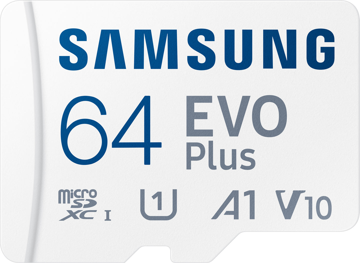 Samsung Evo Plus microSDXC Memory Card, 64Gb, Class 10 / UHS-1 U1, With Adapter MB-MC64KA/EU