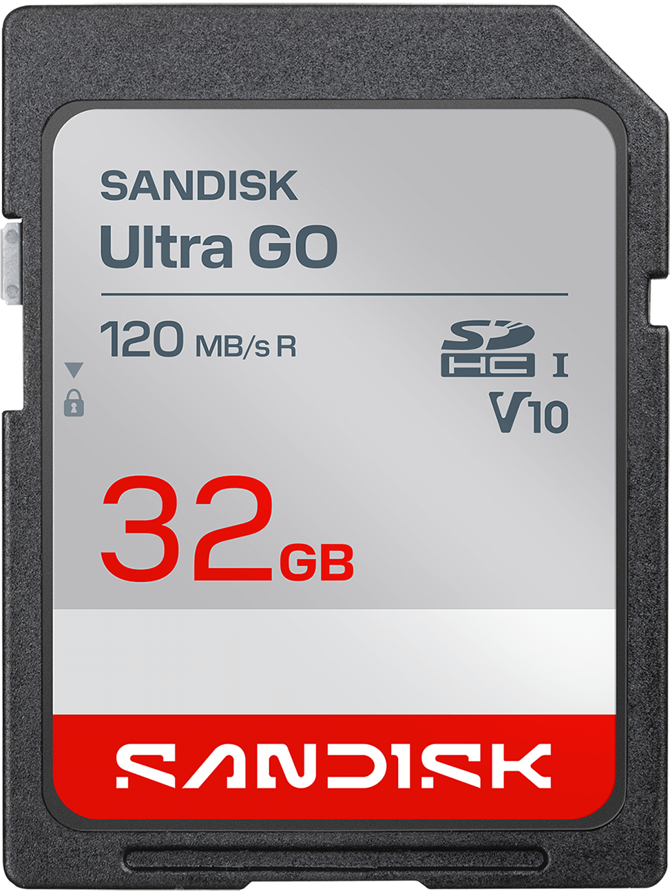 SanDisk Ultra GO SDHC Memory Card, 32GB, Class 10 / UHS-1 U1 SDSDUGN-032G-GN6IN