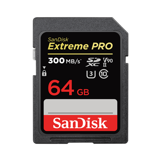 SanDisk Extreme Pro SDXC Memory Card, 64Gb, Class 10 / UHS-1 U3 SDSDXXU-064G-GN4IN