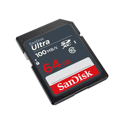SanDisk Ultra SDXC Memory Card, 64GB, Class 10 SDSDUNR-064G-GN3IN