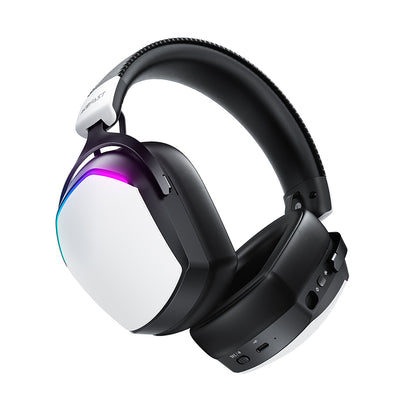 Acefast H11 Wireless Gaming Headphones, RGB, BT / Wi-Fi / Wired, White