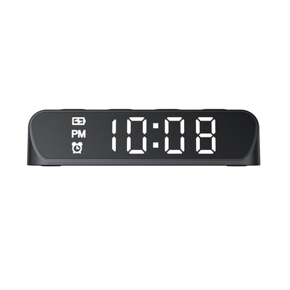 HAVIT W3031 Digital Clock with QI Wireless Charging, Black