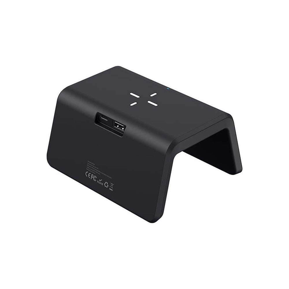 HAVIT W320 Digital Clock with QI Wireless Charging, Black