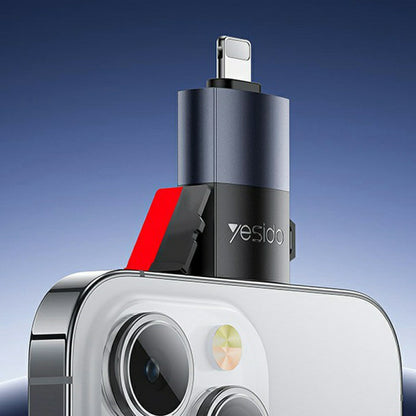 Lightning Card Reader Yesido GS38, microSD, Grey, Resealed