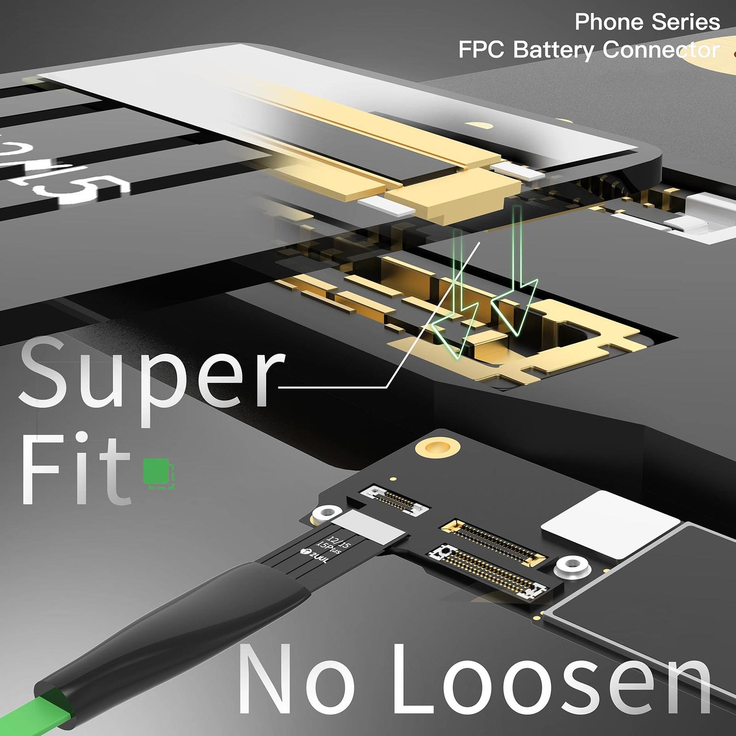 FPC Connector 2UUL BT03 for Apple iPhone 6 - 16 Pro Max Series Battery