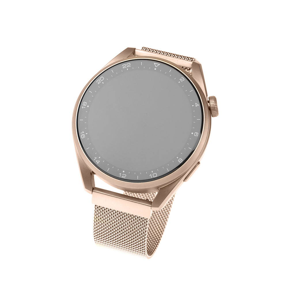 Fixed Mesh Strap for Huawei Watch / Xiaomi Watch Series, 22mm, Rose Gold