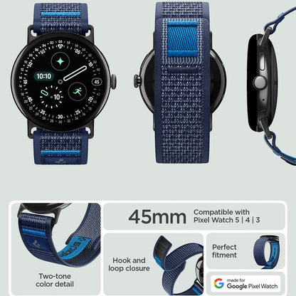 Spigen Athlex Air 2 Strap for Google Pixel Watch 45mm Series, Navy AMP11748