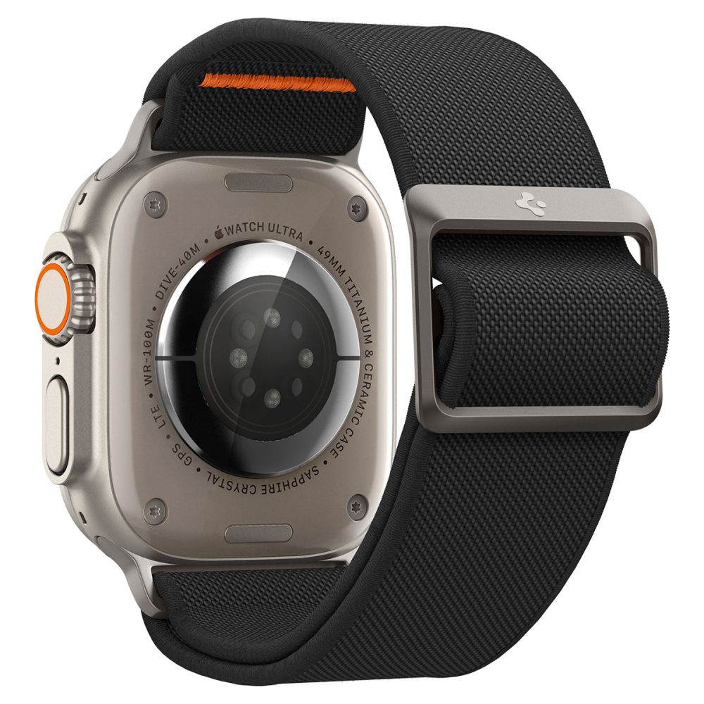 Spigen Fit Lite Ultra Strap for Apple Watch 49mm / 46mm / 45mm / 44mm / 42mm Series, Black AMP05983