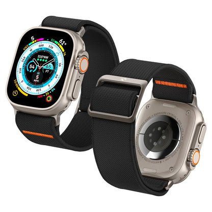 Spigen Fit Lite Ultra Strap for Apple Watch 49mm / 46mm / 45mm / 44mm / 42mm Series, Black AMP05983