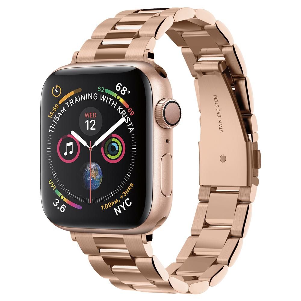 Spigen Modern Fit Strap for Apple Watch 42mm / 41mm / 40mm / 38mm Series, Rose Gold