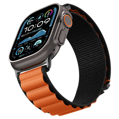 Spigen WBF1 Strap for Apple Watch 49mm / 46mm / 45mm / 44mm Series, Black Orange