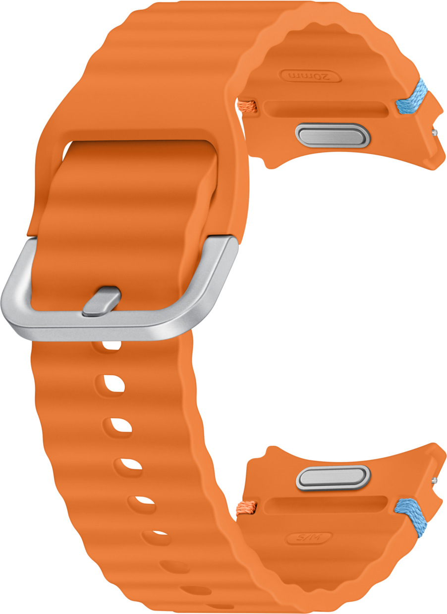 Sports Band for Samsung Galaxy Watch7 / Watch FE / Watch6 / Watch5 / Watch4 Series, S/M, Orange ET-SNL30SOEGEU