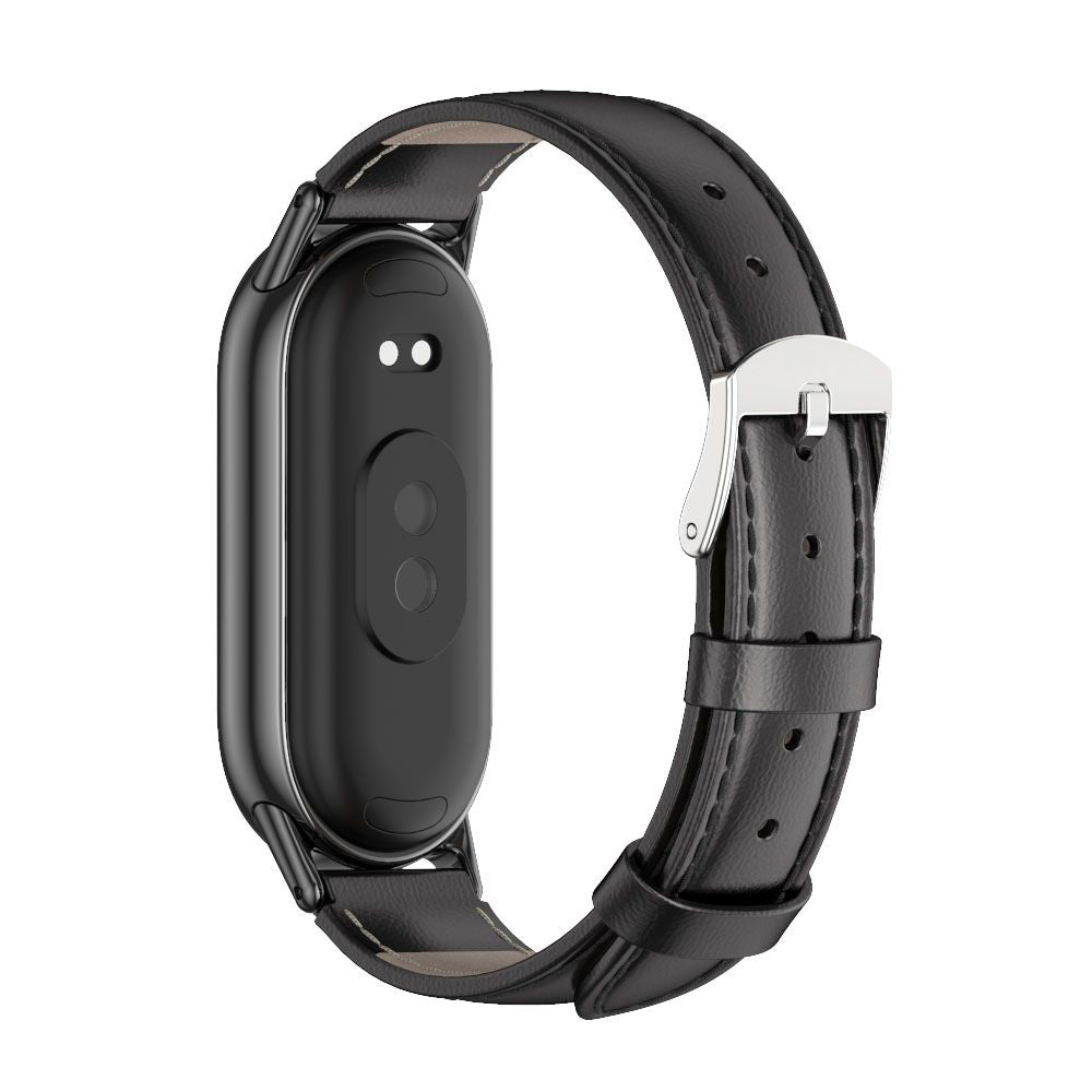 Tech-Protect Leatherfit Strap for Xiaomi Smart Band 8 / 9, Black