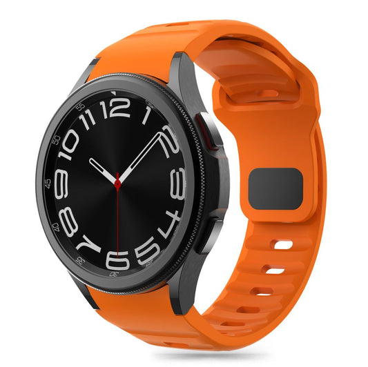 Tech-Protect Silicone Line Strap for Samsung Galaxy Watch7 / Watch FE / Watch6 / Watch5 / Watch4 Series, Orange