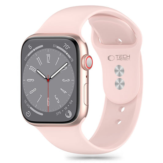 Tech-Protect Silicone Strap for Apple Watch 41mm / 40mm / 38mm Series, Pink 