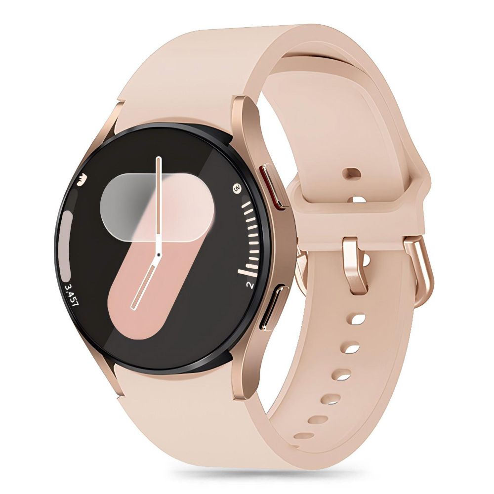 Tech-Protect Silicone Strap for Samsung Galaxy Watch7 / Watch FE / Watch6 / Watch5 / Watch4 Series, Beige