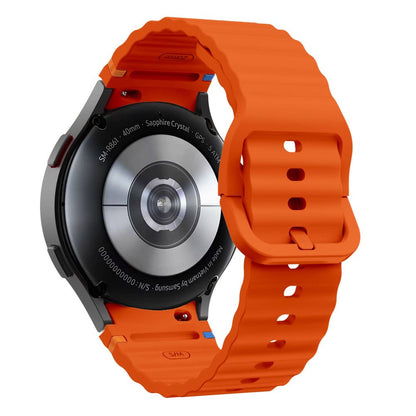 Tech-Protect Silicone Sport Strap for Samsung Galaxy Watch7 / Watch FE / Watch6 / Watch5 / Watch4 Series, Orange