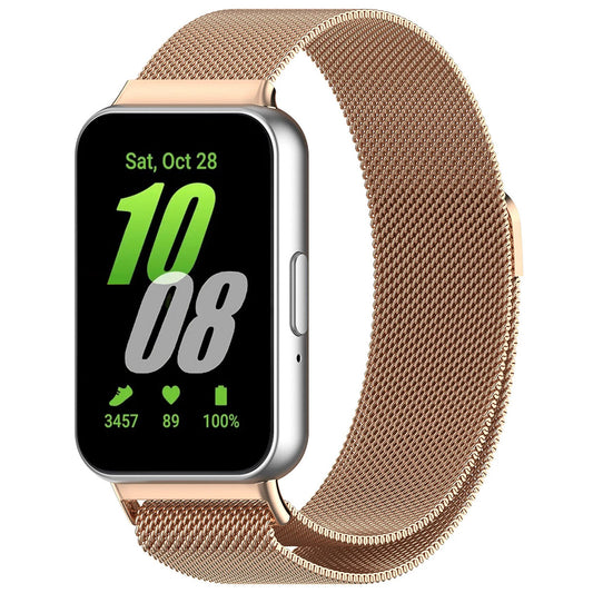 Techsuit W009 Strap for Samsung Galaxy Fit3 R39M, Rose Gold