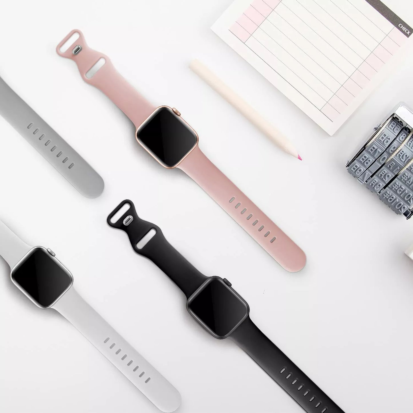 Techsuit W031 Strap for Apple Watch 42mm / 41mm / 40mm / 38mm Series, Gray