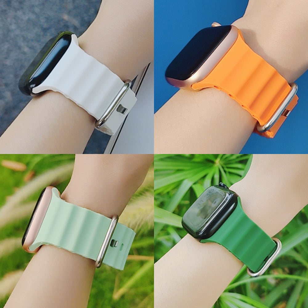Techsuit W038 Strap for Apple Watch 49mm / 46mm / 45mm / 44mm / 42mm Series, Brown