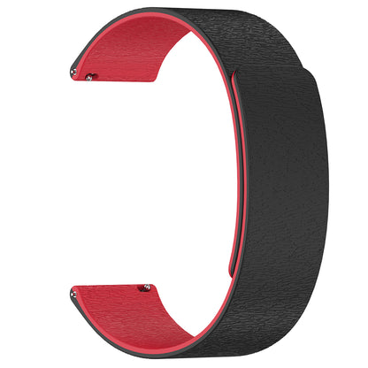 Techsuit W074 Strap for Samsung Galaxy Watch Series, 20mm, Black Red
