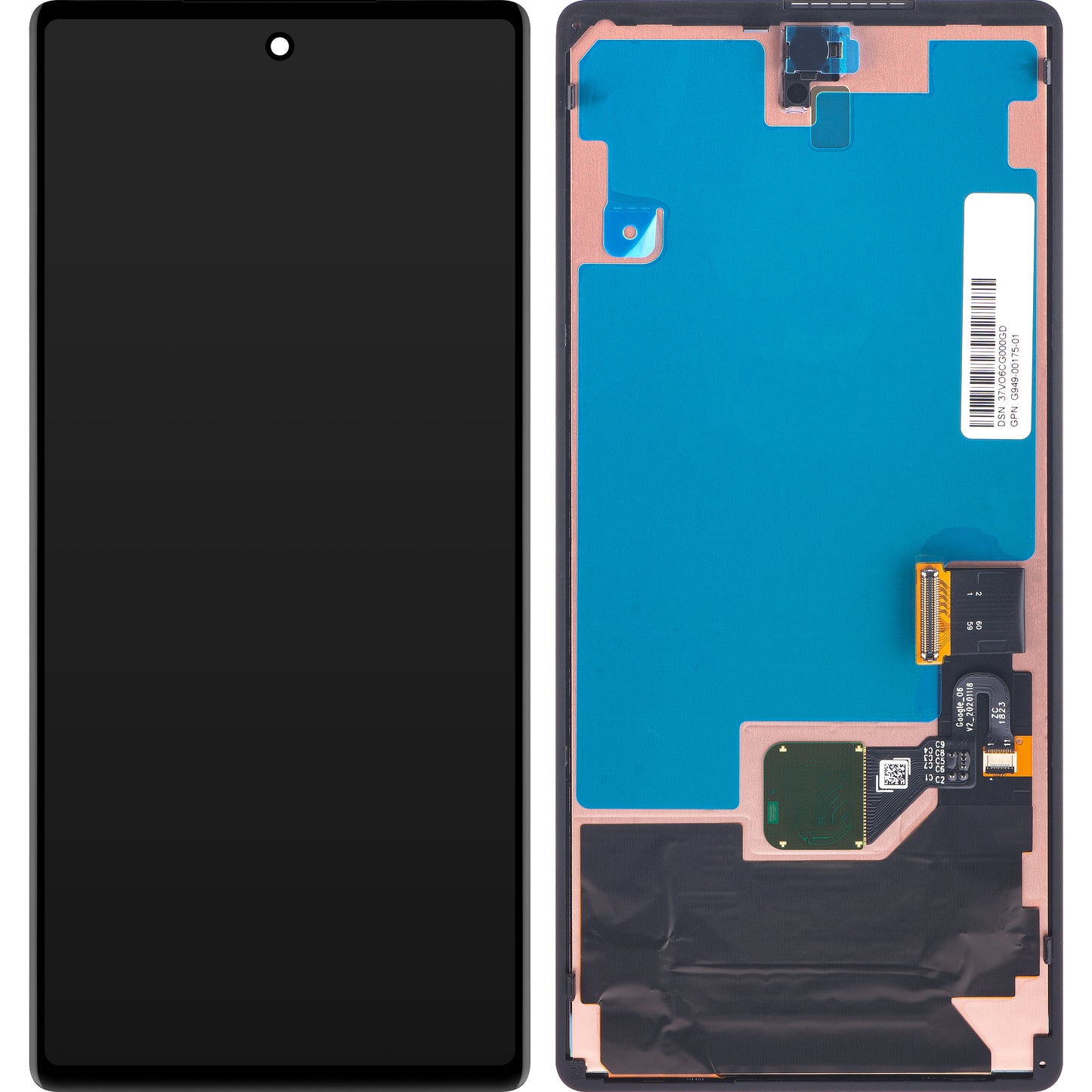 Google Pixel 6 Touchscreen Display, Service Pack G949-00175-01